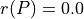 r(P) = 0.0