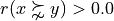 r(x \succnsim y) > 0.0