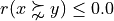 r(x \succnsim y) \leq 0.0