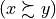 (x \succsim y)