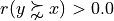 r(y \succnsim x) > 0.0